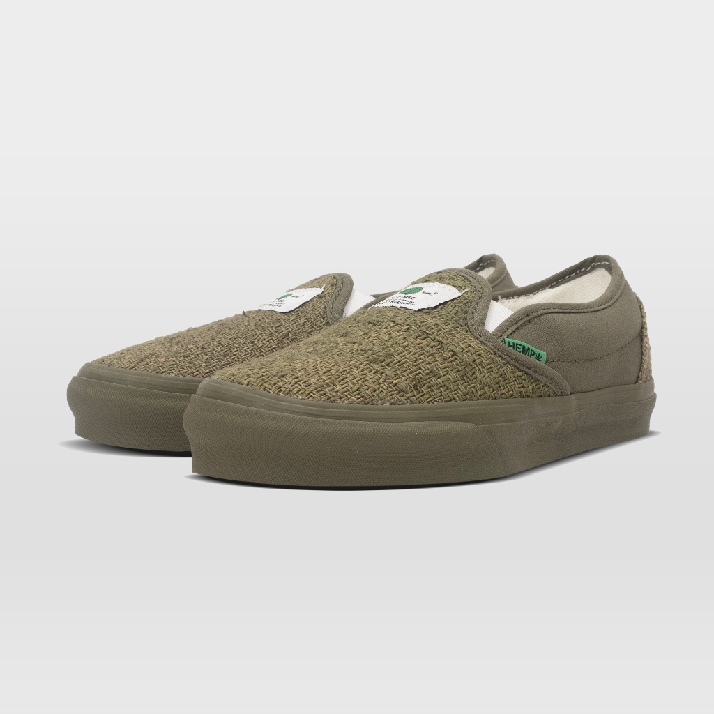 Nobrands Footwear Sepatu Slip On HEMP Olive Green 36-46 Sepatu Sneaker Casual Sport