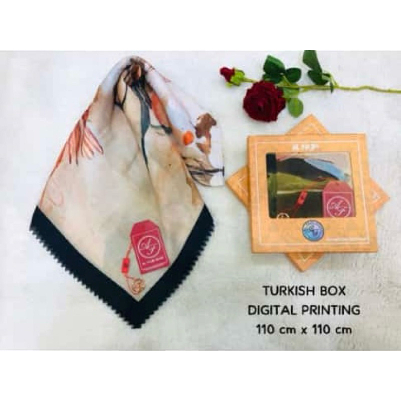 Hijab Motif Segi Empat 2 - Al Fajri Scraft -