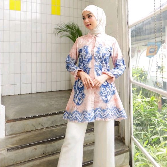 Alesha Tunic (Nindi) Tunik Sasirangan Tunik Batik Wanita / Batik Tunik