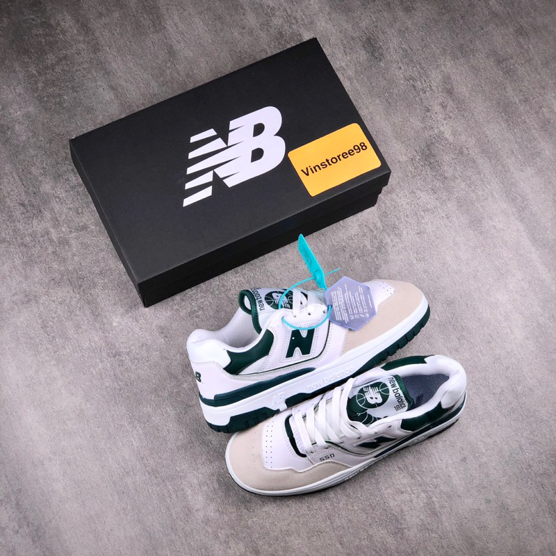 Sepatu Sneakers NB New Bal*nce 550 White Green