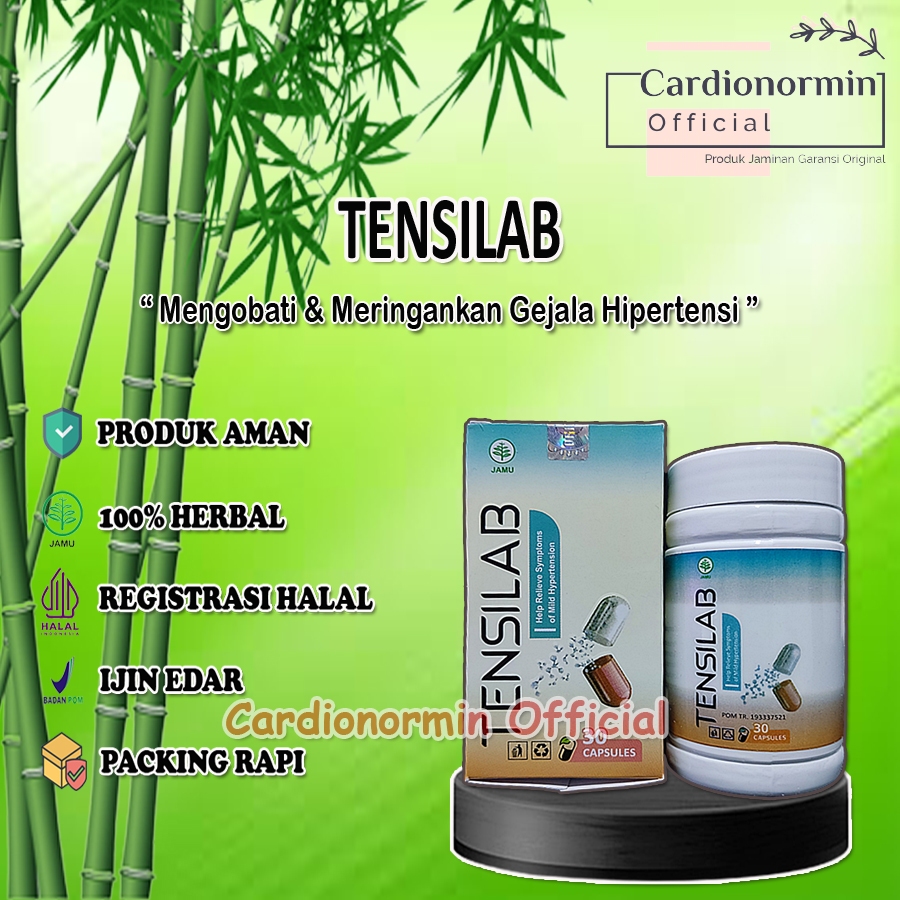 Tensilab Asli Herbal Original Obat Hipertensi Darah Tinggi Ampuh Resmi BPOM