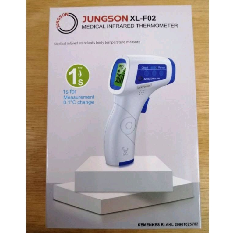 Thermometer infrared Jungson XL F02/ Termo gun / Termometer suhu tubuh
