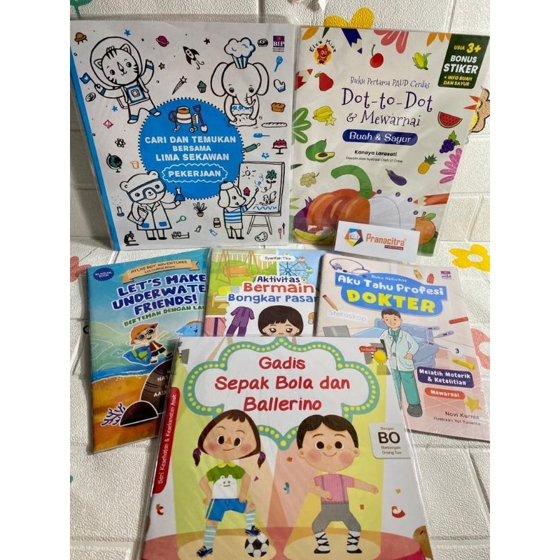 SALE Buku GRAMEDIA - Buku aktivitas/ buku cerita anak/buku mewarnai