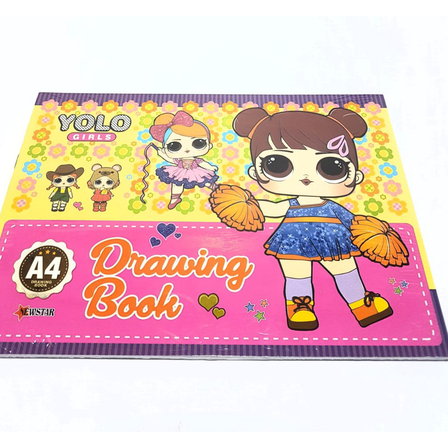

Ready Harga Grosir ( 5 buku ) Buku Gambar / Drawing Book Ukuran A4 isi 8 Lembar Motif Kartun ➬✪✸