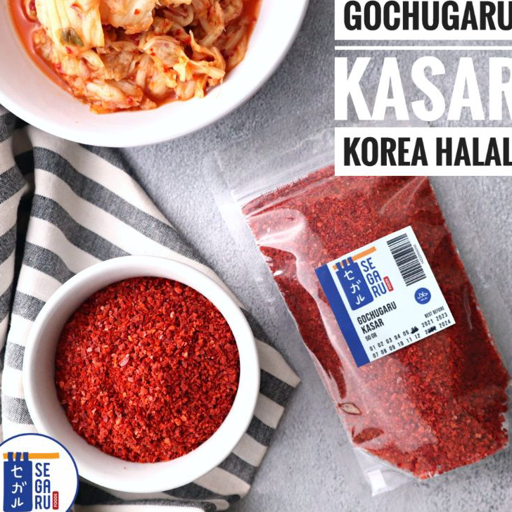 

Ready Stock Gochugaru Cabe Bubuk Kasar Korea Kimchi Halal 50 Gr Ready