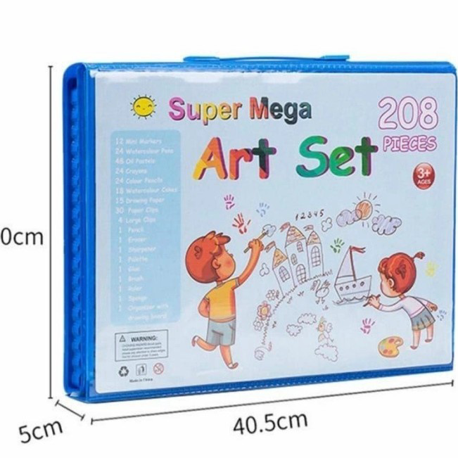 

☊✵ Crayon 208 Pcs Art Set Crayon Drawing Alat Melukis Mewarnai Kado Anak Crayon Anak Set Isi 208 Pcs Pensil Warna Alat Lukis Set Krayon Set Seller