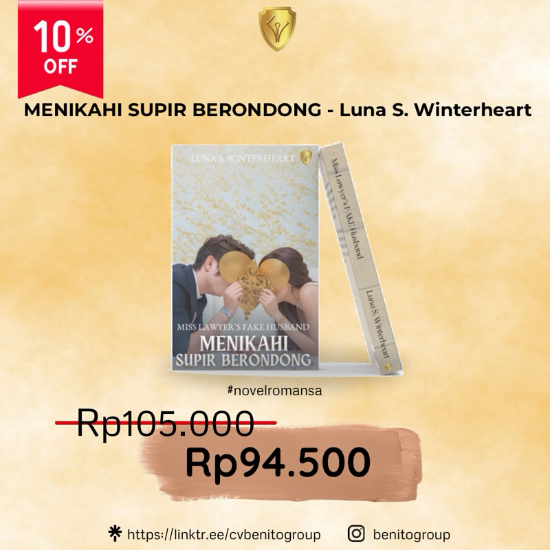 Novel Romansa Miss Lawyer’s FAKE Husband : Menikahi Supir Berondong