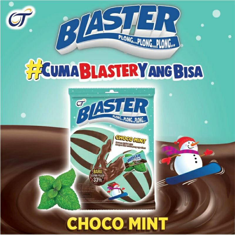 

Blaster permen choco mint 125g