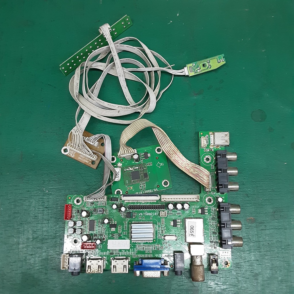 Mainbord Mainboard tv Polytron PLD40T856E modul wifi tombol sensor remot