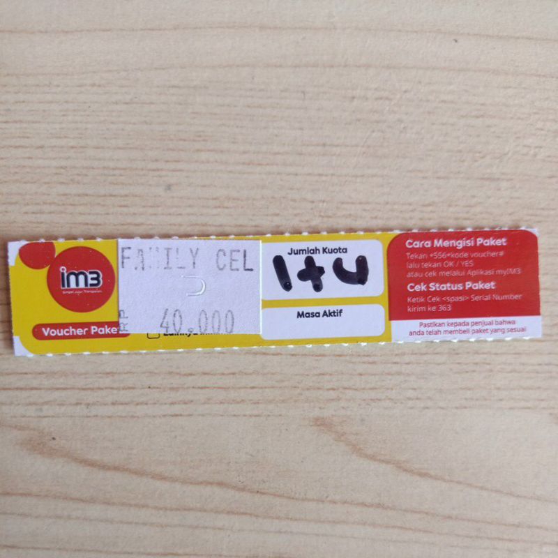 Voucher Indosat Freedom Unlimited 5.5gb 30hari