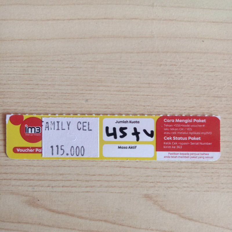 Voucher Indosat Freedom Unlimited 45gb 30hari