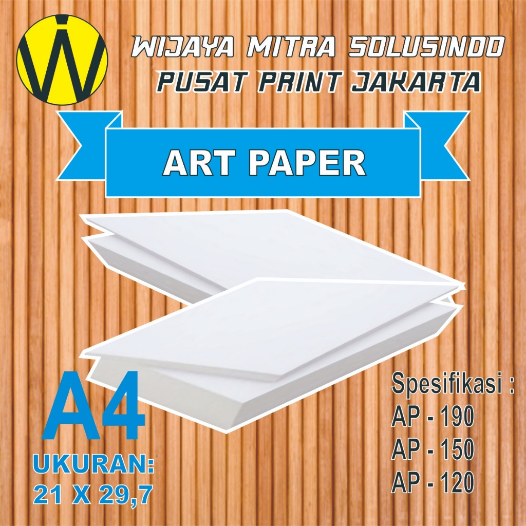 KERTAS ART PAPER 120GSM - 150 GSM