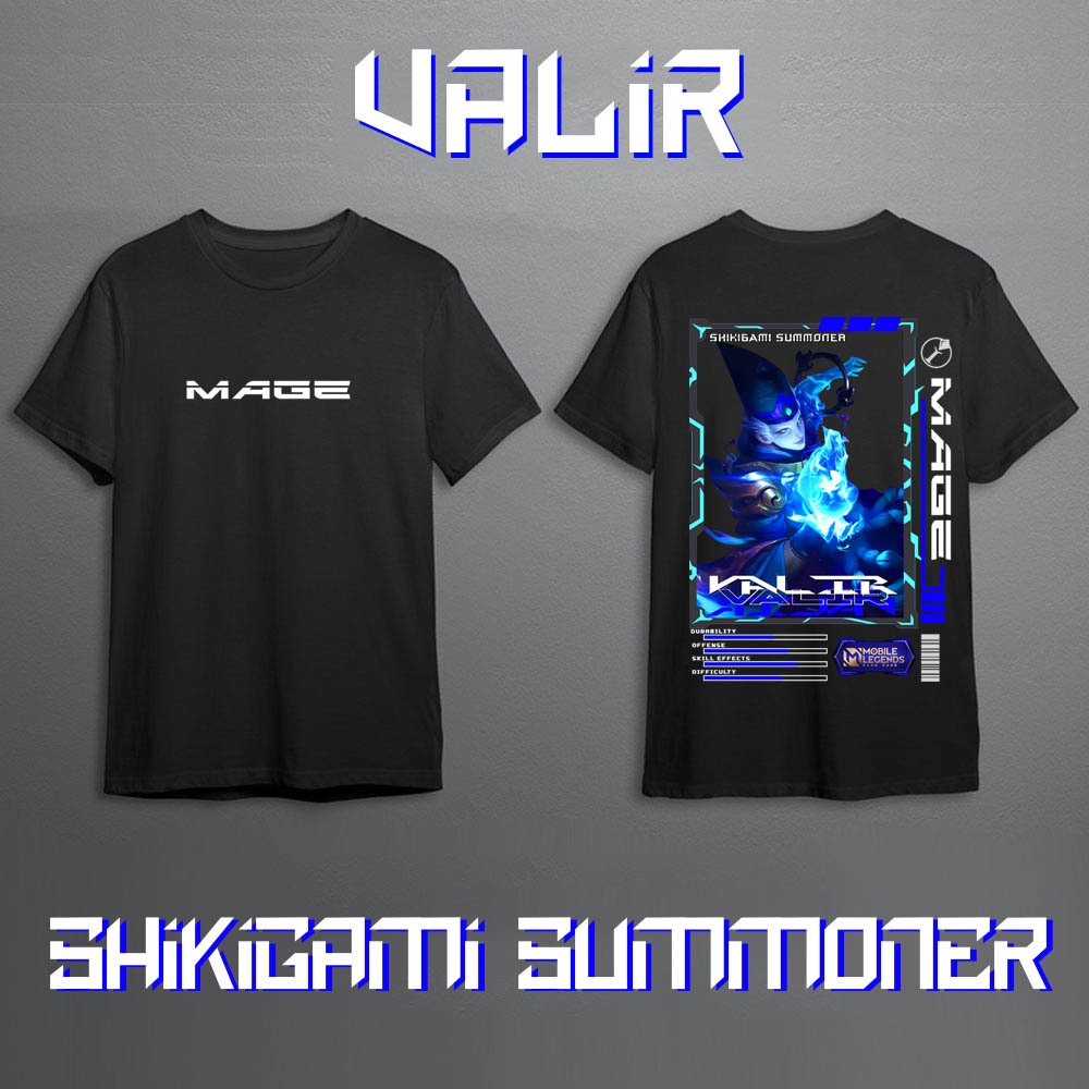 Kaos Pria Mobile Legend Hero Valir Mage Skin Keren//Kaos Mobile Legend//Kaos ML//Kaos Skin Valir Mag