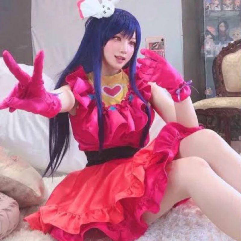 FULLSET DENGAN WIG CUSTOM HOSHINO AI COSPLAY ANIME TERMURAH ORIGINAL