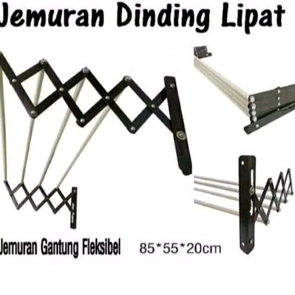 Jemuran Dinding Lipat Jemuran Tembok Portable jemuran lipat