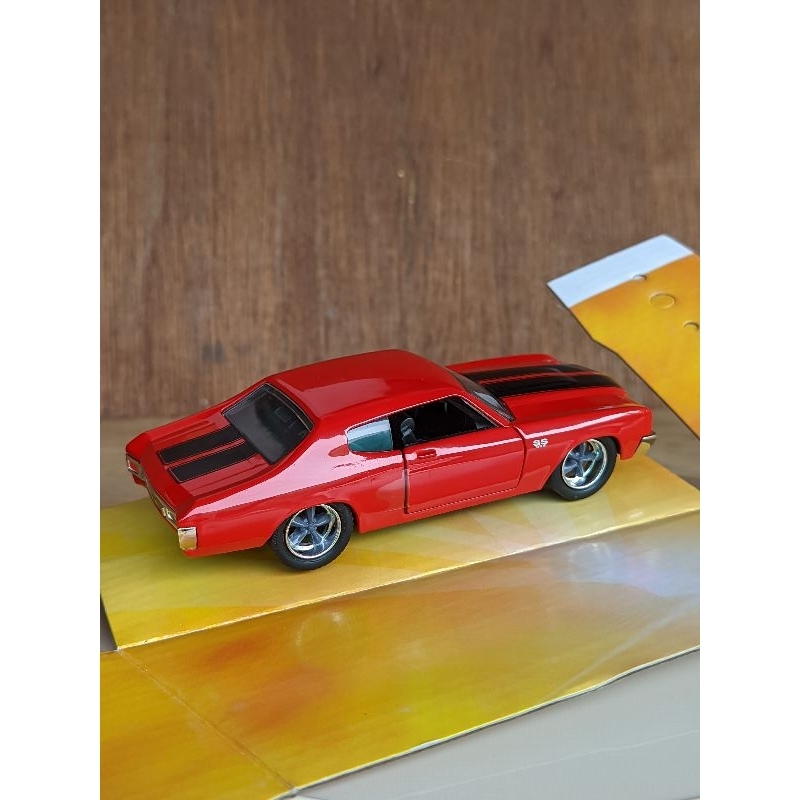 jada doms chevy chevelle ss merah red fast and furious fnf 1/32