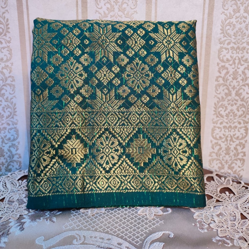 SARUNG SONGKET KAIN SAMPING KHAS MELAYU  DENGAN ORNAMEN KHAS MELAYU BUDAK MELAYU RIAU
