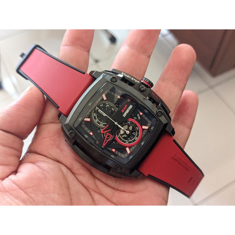 Jam Tangan Arloji Expedition Tipe E 3008 M Remaja Cowok Pria Analog Original Ori Murah Anti Air Stra