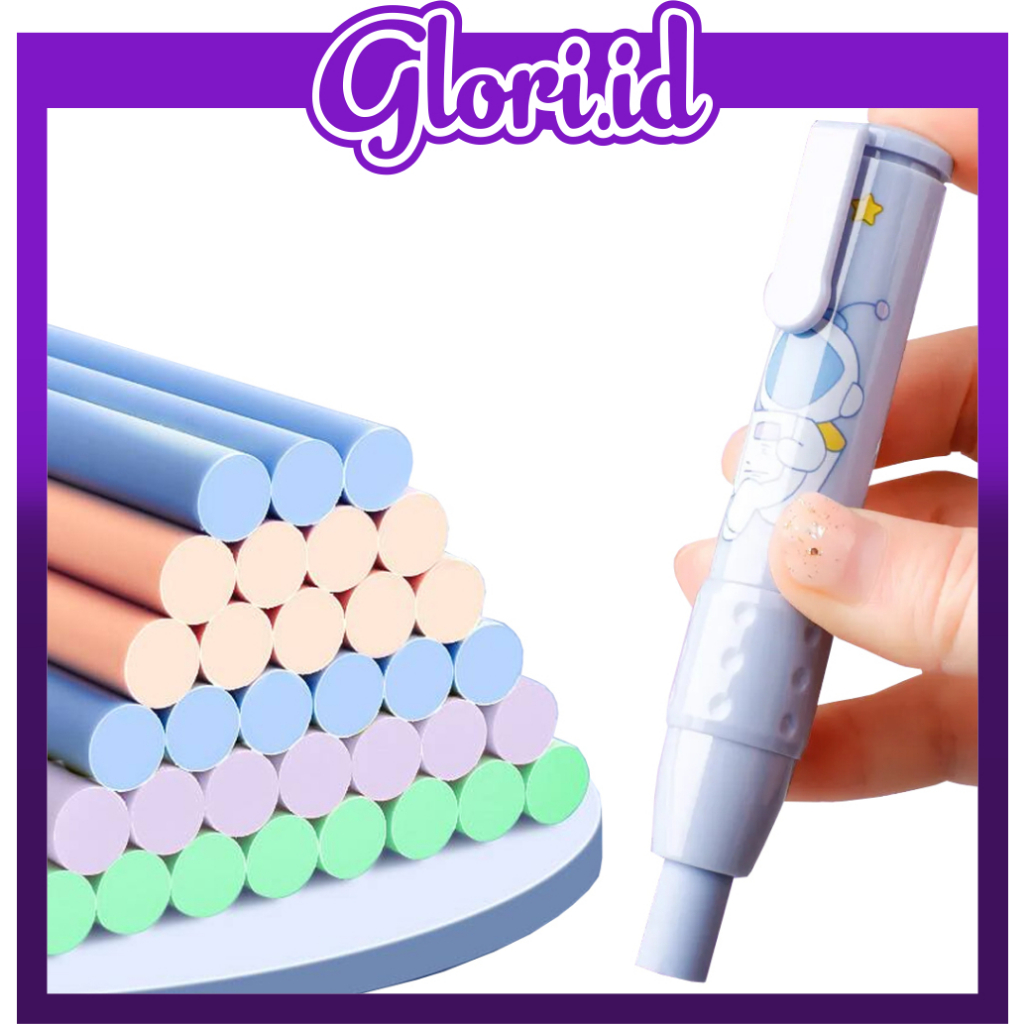 

GLORI.ID 1SET PRESS THE ERASER PENGHAPUS PENSIL KARET MEKANIK REFIL KARTUN CUTE KOREA S100