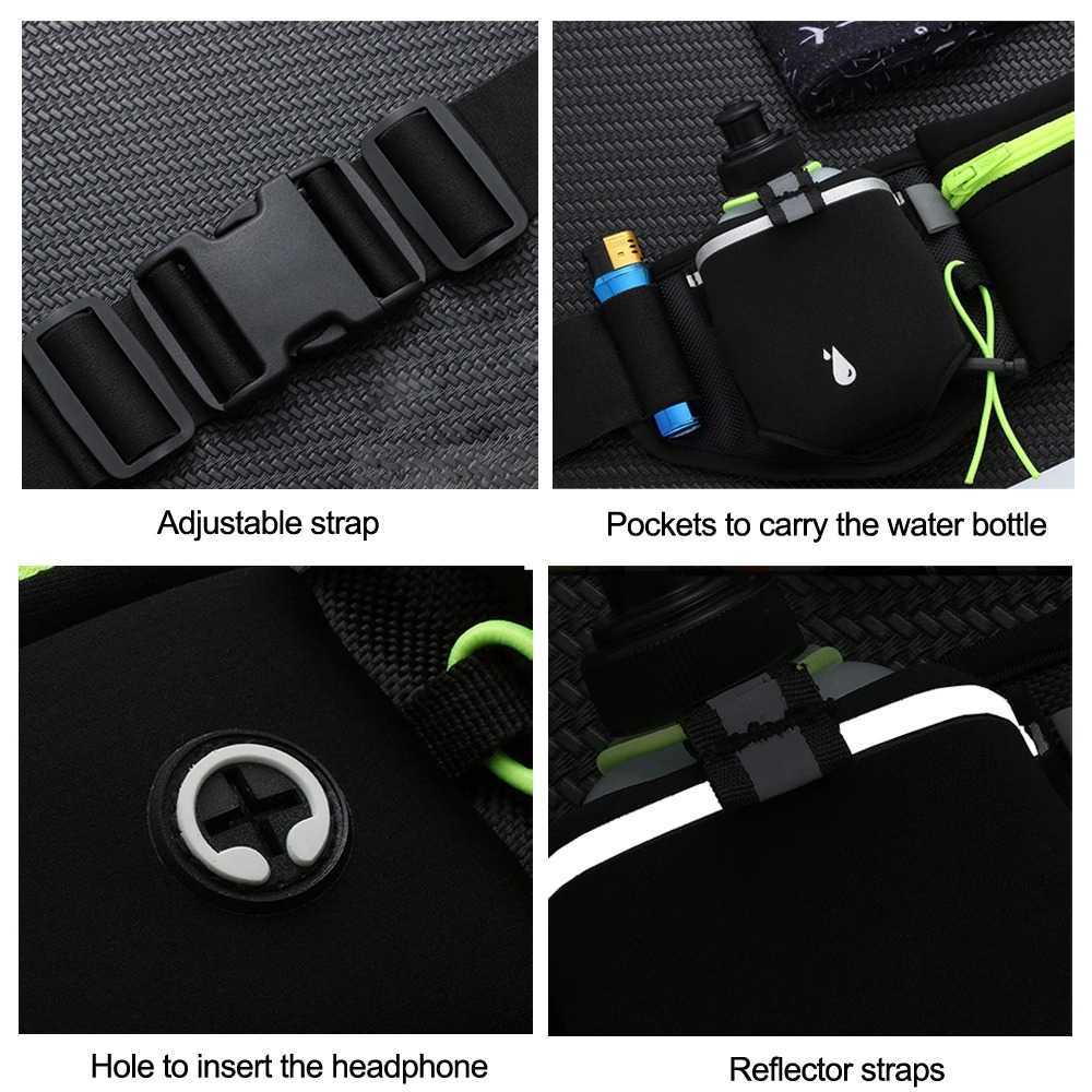 Tas Pinggang Olahraga Lari Running Bag dengan 2 Botol - RUN051A Gambar produk Babundo Tas Pinggang O