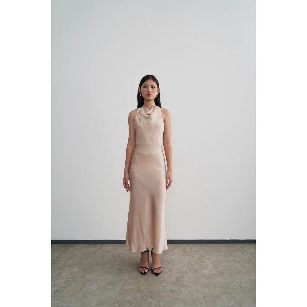 PAFON Ila Dress - Champagne