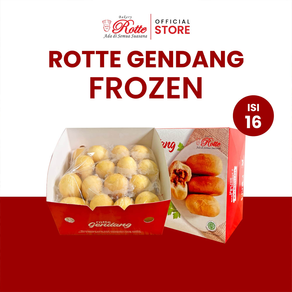 

Rotte Bakery Luti Rotte Gendang Pekanbaru Frozen Rasa Ikan Tuna Isi 16 Pcs