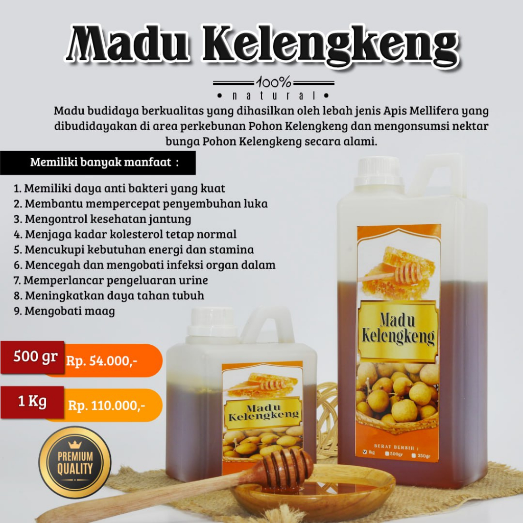 

Madu Murni Kelengkeng 1 KG