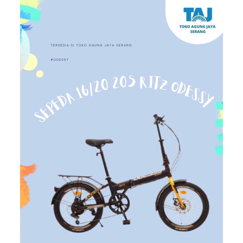 SEPEDA RITZ 20 ODESSY FOLDING ODESSY 16 205 SEPEDA LIPAT