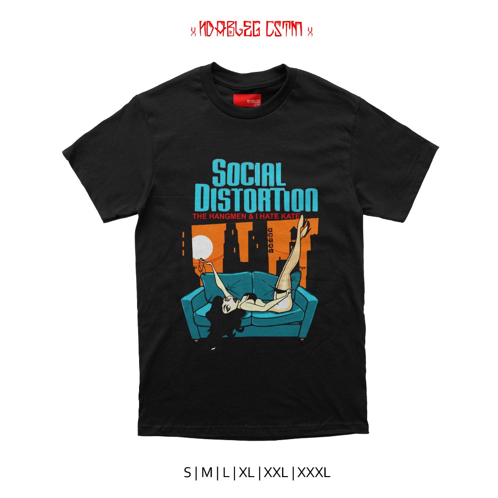 tshirt band social distortion kaos social distortion combed 24s