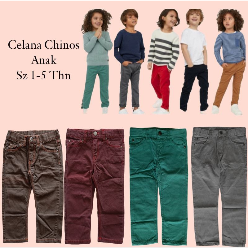 Celana Panjang Chinos Hm Anak Size 1-5 tahun