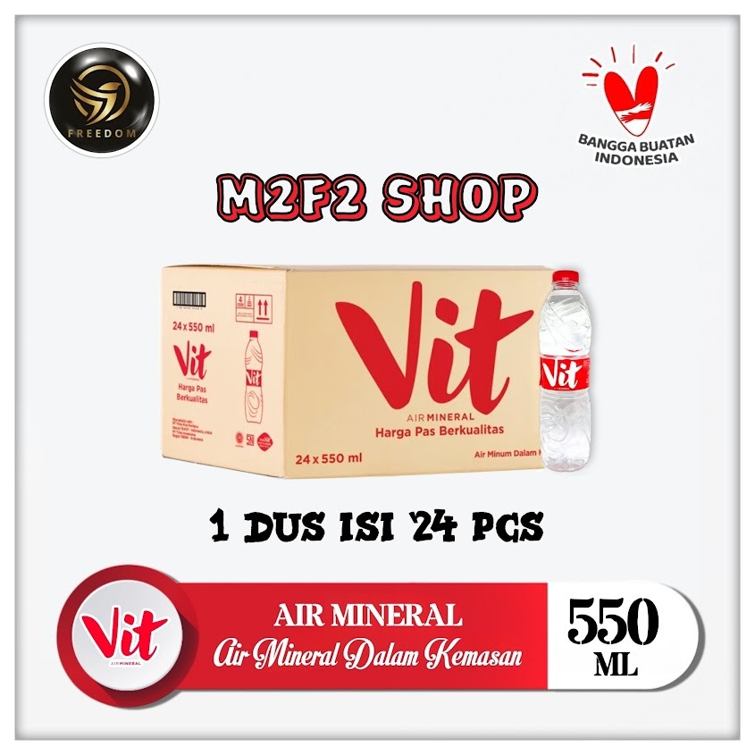 

Air Mineral Vit Botol Tanggung Plastik Pet - 550 ml (Kemasan Karton)