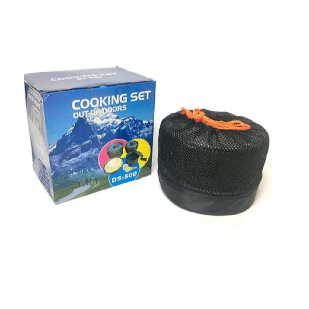 Cooking Set DS 308 Plus Teko - Nesting Alat Masak Camping