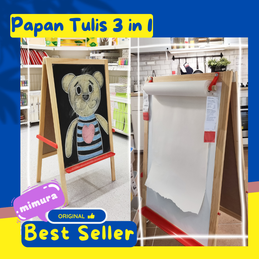 

Papan Tulis Whiteboard Blackboard Papan Lukis Anak IKE4