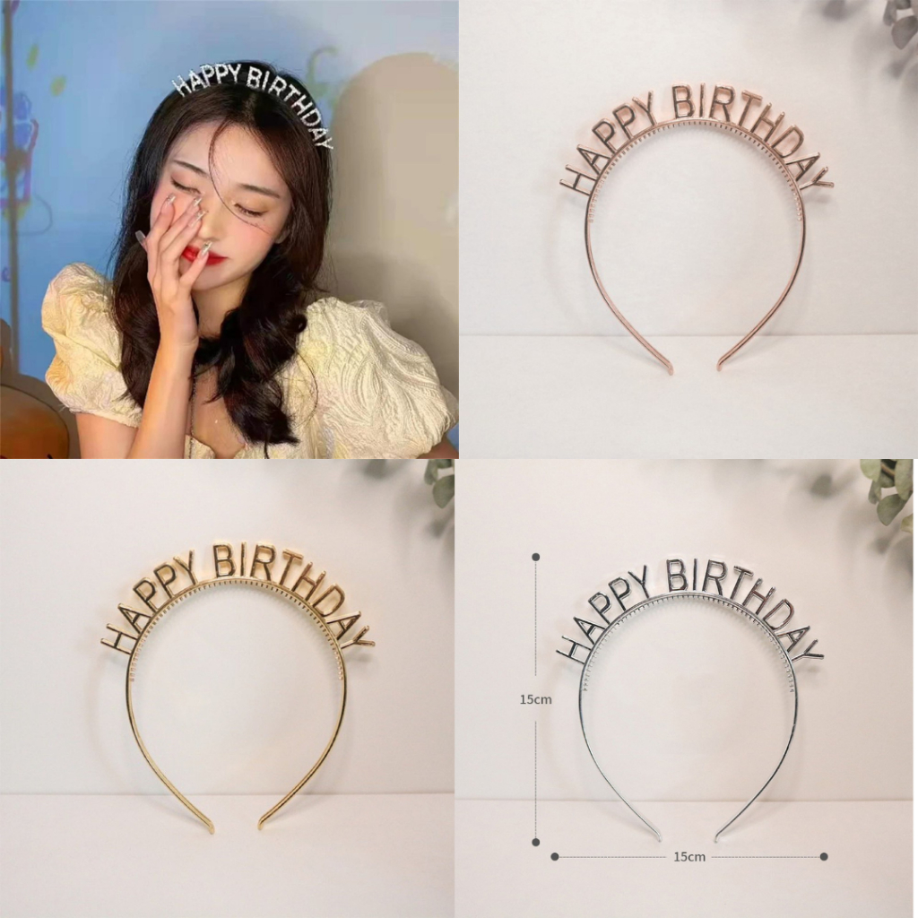 Bando Happy Birthday / Headband Happy Birthday