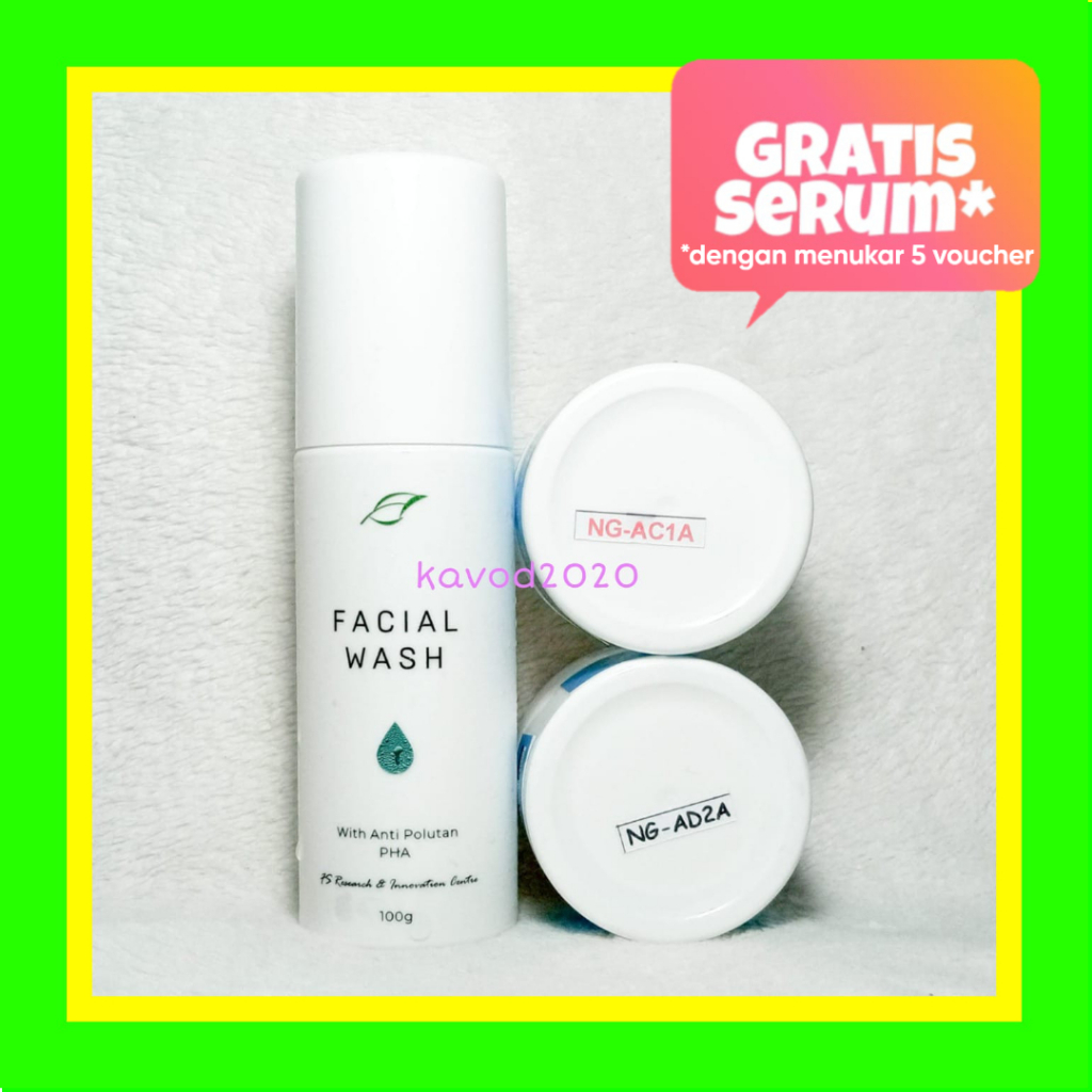 Naavagreen Paket Jerawat by dr Fredi Setyawan Original Acne Cream Krim Jerawat (fw,ac1a,ad2a)
