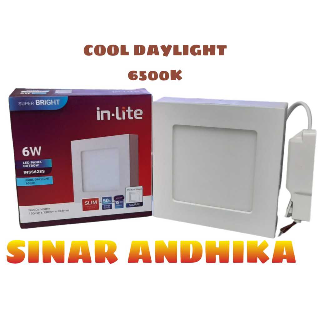 Lampu Led Downlight In-Lite Kotak Outbow 6 Watt INSS628S