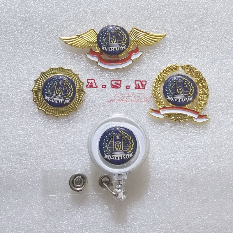 Pin Logo Imigrasi Yoyo Id Card Imigrasi Lencana Imigrasi