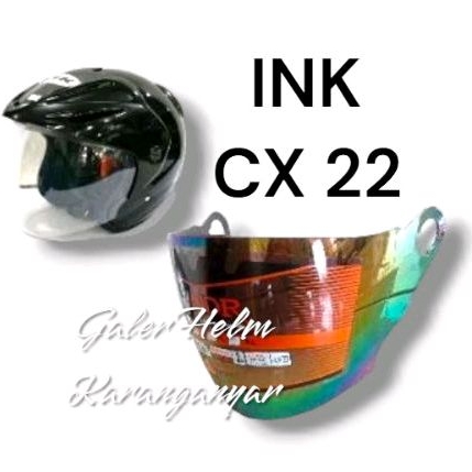 (NDR) Kaca Helm INK CX 22 dan Semua Helm Model CX Polos dan Warna INK CX22 All Varian Warna Kaca helm INK CX 22 Original Maupun KW (NDR-1) Tanpa busa Helm INK CX22