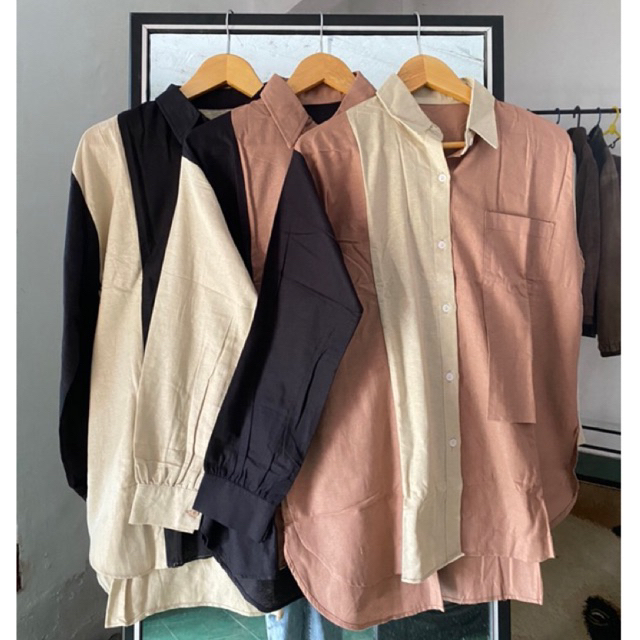 Alana Shirt | Kemeja Blouse Casual/Formal | Semi Polos