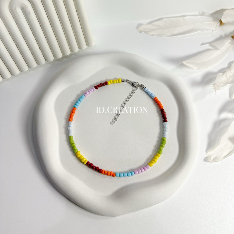 Kalung Manik Polos Mix Toy Story – Necklace Choker Korea