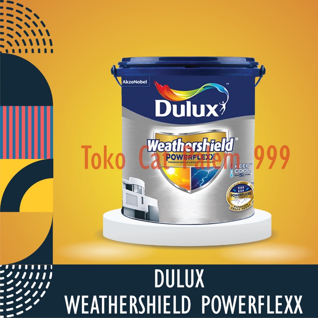 DULUX WEATHERSHIELD POWERFLEX BRILLIANT WHITE 2290 KEMASAN 20 LITER /PAIL