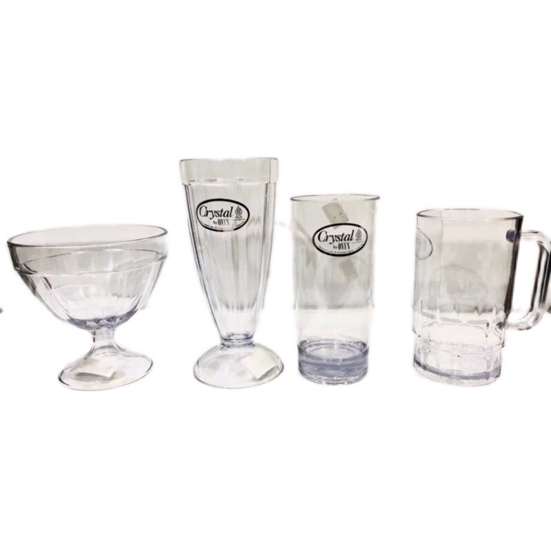 ONYX Gelas mug cangkir Crystal Gelas Minum Acrylic Mica - Gelas Bir / Gelas Jus / Gelas Es Krim / Ge
