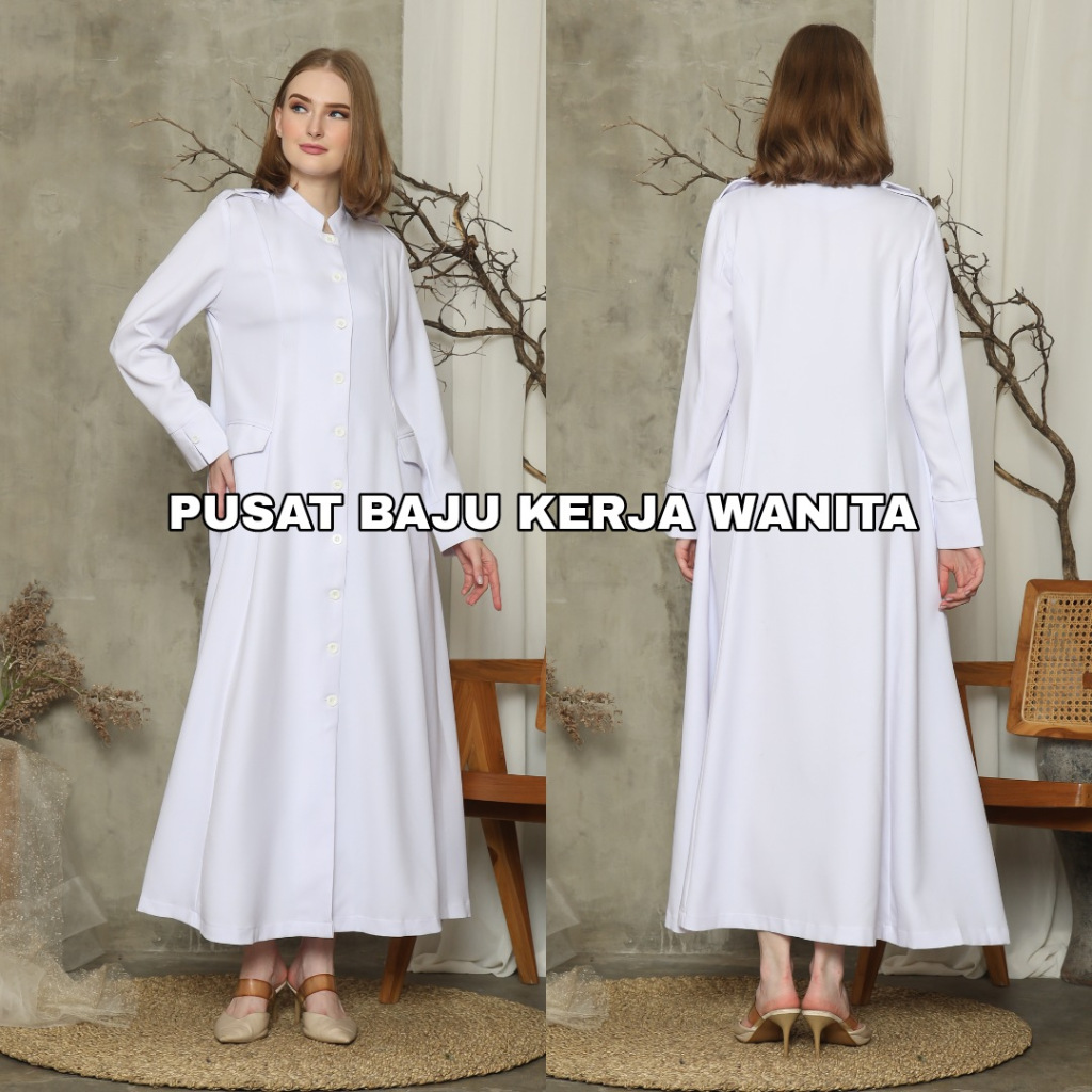 Seragam pemda wanita / Baju pdh pemda / Baju dinas pemda pns / Baju khaki pns wanita / Seragam asn w