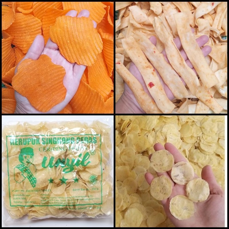 

* Aneka Kerupuk Singkong 250gr / Krupuk Singkong / Kerupuk Pohong / Puhung / Ubi