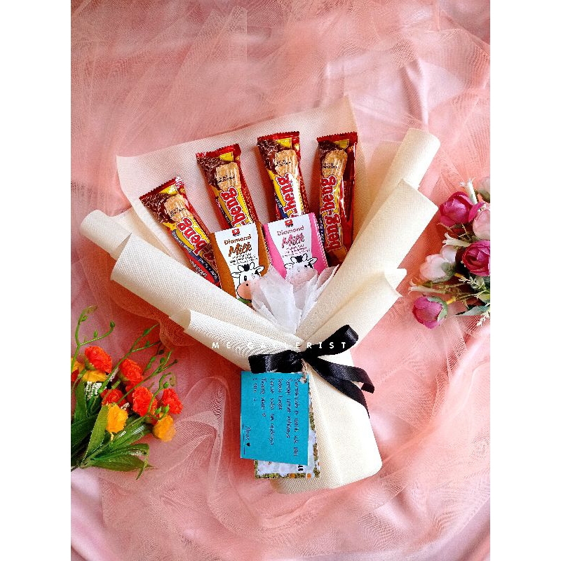 

✨Me.gallerist || Buket Snack | Snack Buket | Buket Coklat Buket Susu Buket Aesthetic