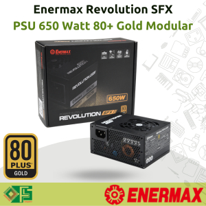 PSU Enermax Revolution SFX 650 Watt 80 Plus Gold Modular Power Supply 650w