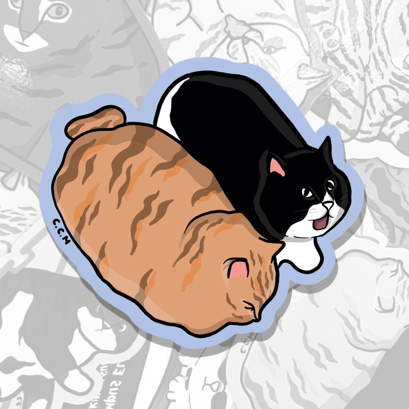 

Sticker - Couple of Cats