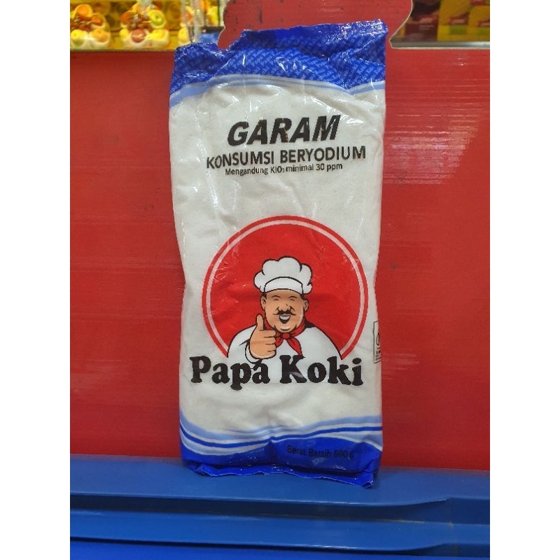 

Garam Konsumsi Beryodium Papa Koki 500gr/250gr