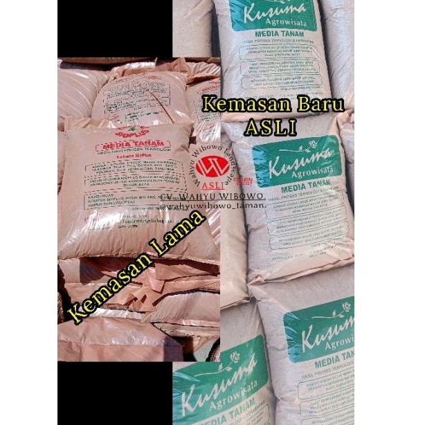 Garden pupuk kompos Kusuma Bioplus /pupuk Kusuma Agrowisata ASLI. media tanam hasil dari proses tekn