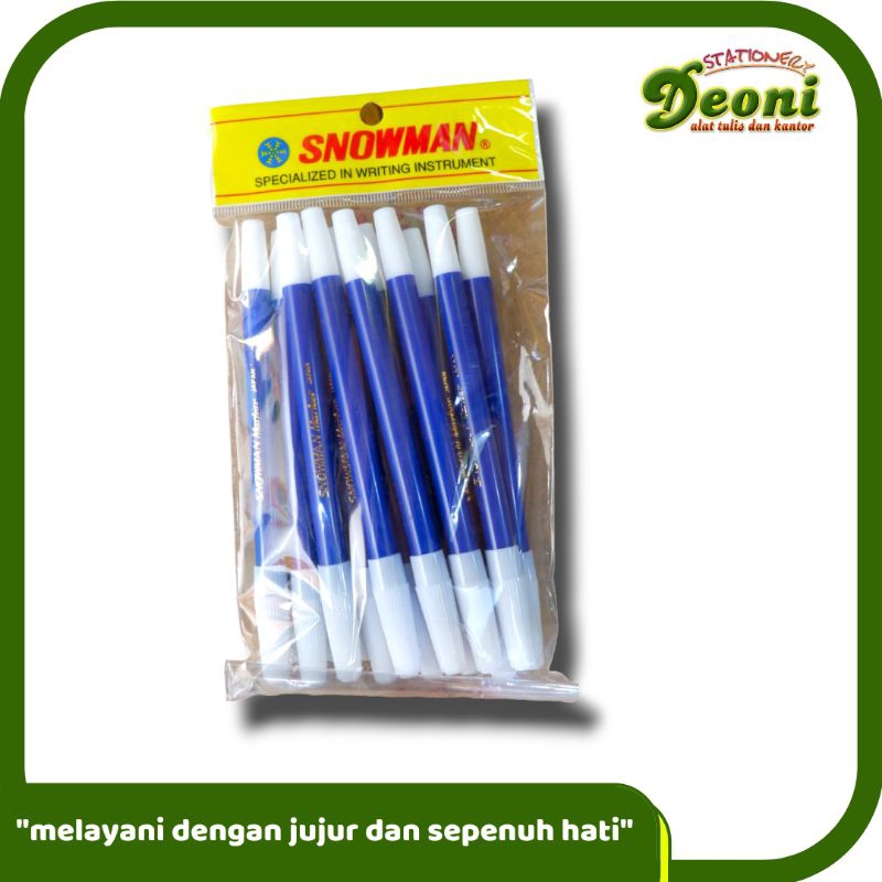 

SNOWMAN Marker Spidol Kecil isi 12 Pcs warna Blue